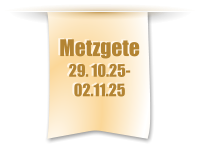 Metzgete 29. 10.25- 02.11.25